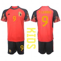 Belgia Romelu Lukaku #9 Fotballklær Hjemmedraktsett Barn VM 2022 Kortermet (+ korte bukser)
